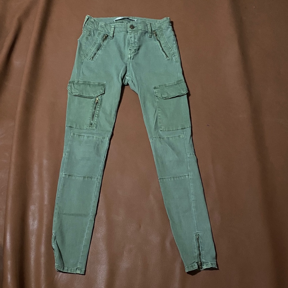 Zara Women's Green Skinny Jeans
